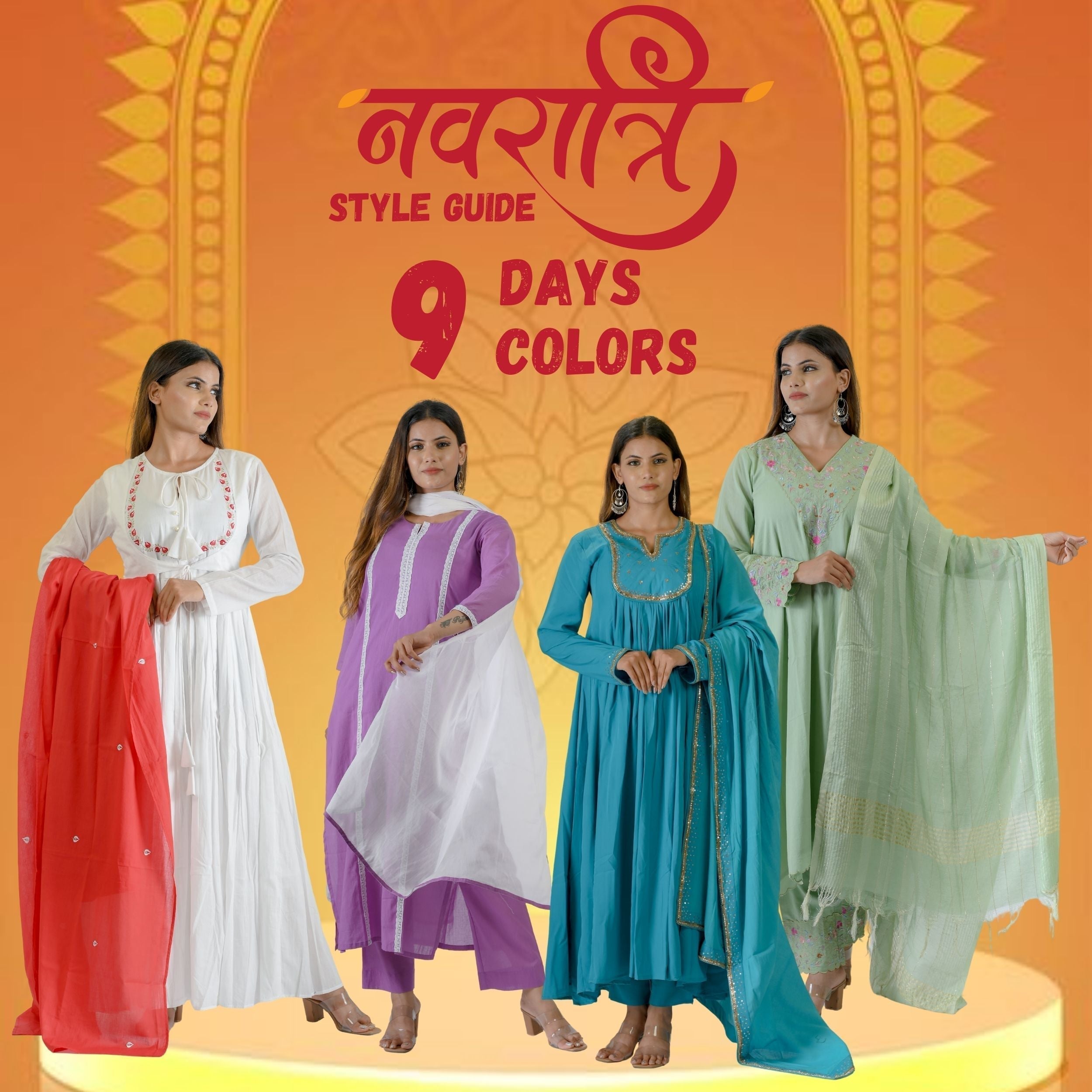 9 Days, 9 Colors: Styling Guide for Navratri 2025